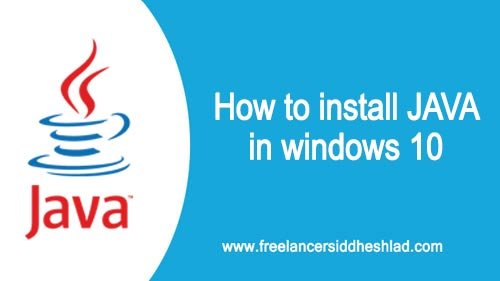 How to Install Java in Windows 10